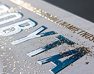 3D Spot UV Varnish on the Cover